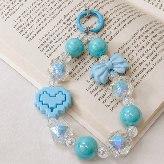 Sky Bloom Phone Charm (Blue)
