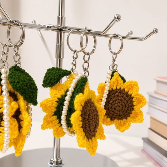 sunflower keychain